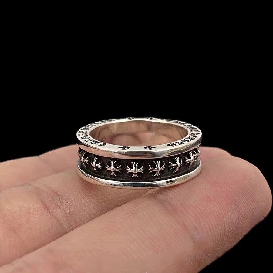 Vintage Chrome Hearts Ring for Men and Women